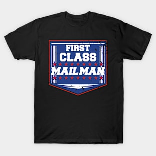 First Class Mailman Delivery Service Post Office T-Shirt